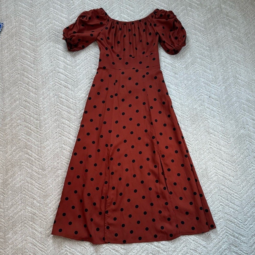 Anthropologie Maeve Lucienne Polka Dot Dress size 4